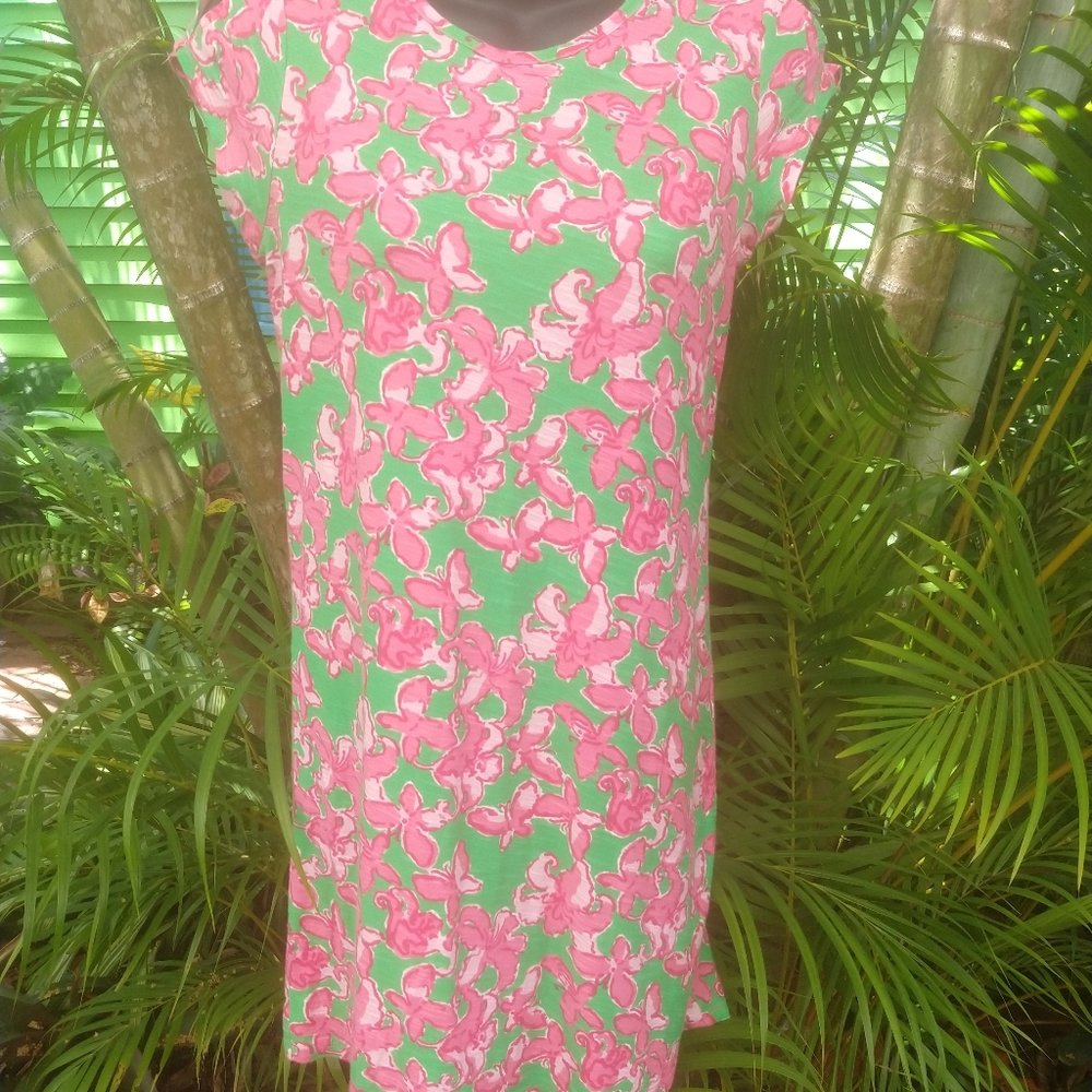 🌴 Lilly Pulitzer Flutter By Butterfly Dress🦋